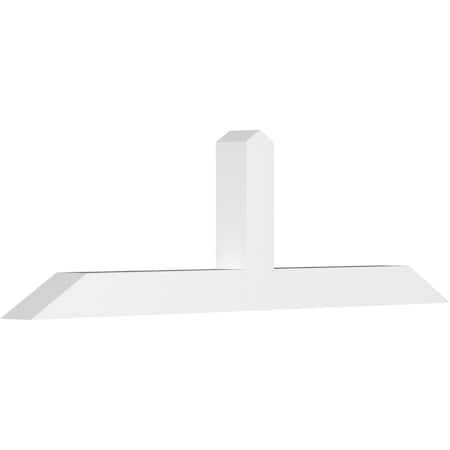 Ekena Millwork Portland Architectural Grade PVC Gable Bracket, 60"W x 17 1/2"H x 4"D x 4"F, 7/12 Pitch GBP060X18X0404POR00